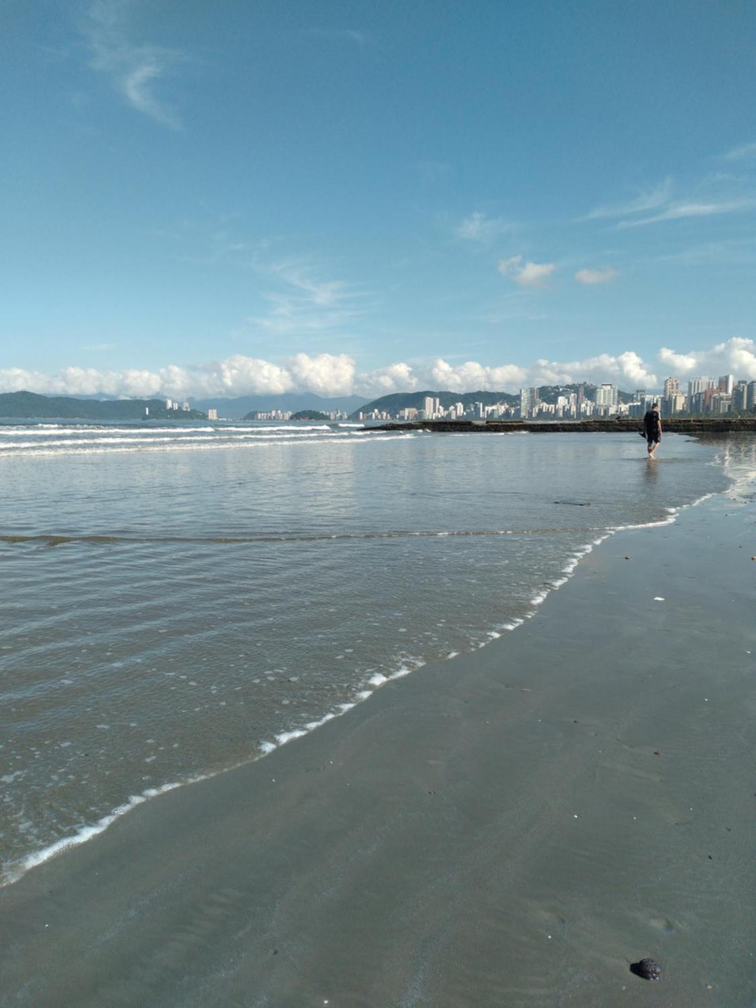 Varanda Mar - Estudio Em Santos Na Quadra Da Praia Kültér fotó